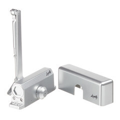 Доводчик дверной Lavelly (25-45 кг) серебро - фото 4