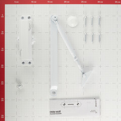 Доводчик дверной Corsa Deco (15-25 кг) белый - фото 4