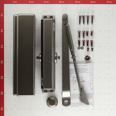 Доводчик дверной Lavelly (65-85 кг) бронза - фото 2