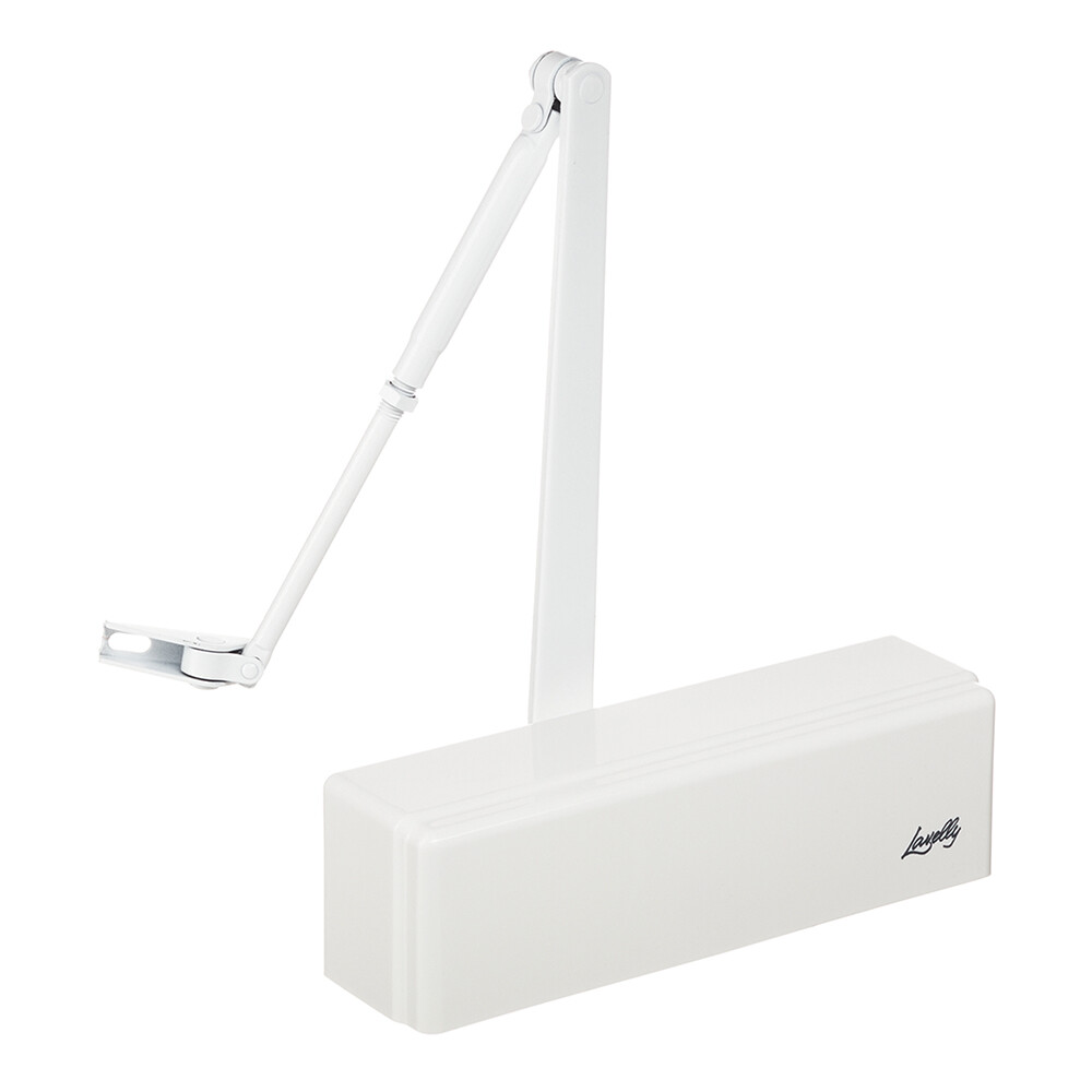 Изображение товара Доводчик дверной Lavelly 666445 Гидравлический белый 80-120 кг