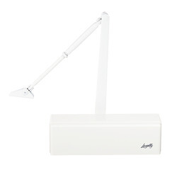 Доводчик дверной Lavelly (80-120 кг) белый - фото 5