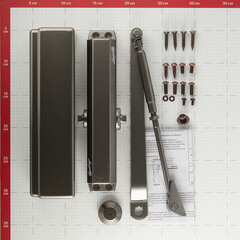 Доводчик дверной Lavelly (80-120 кг) бронза - фото 3