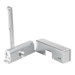 Доводчик дверной Lavelly (80-120 кг) серебро - фото 5