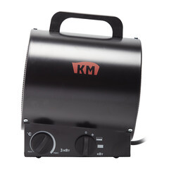 Пушка тепловая электрическая 3 кВт КМ HF3000B прямого нагрева - фото 8