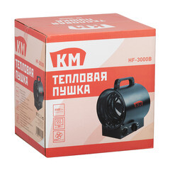 Пушка тепловая электрическая 3 кВт КМ HF3000B прямого нагрева - фото 4