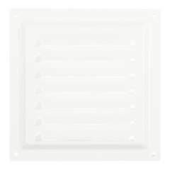Решетка вентиляционная стальная Era 150х150 мм с сеткой белая - фото 2