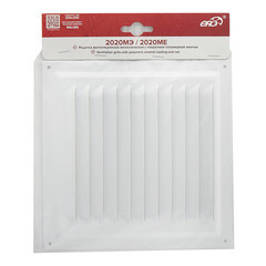 Решетка вентиляционная стальная Era 200х200 мм с сеткой белая - фото 5