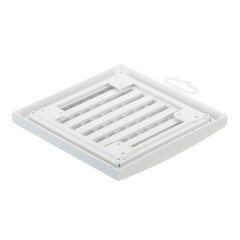 Решетка вентиляционная пластиковая приточно-вытяжная Era РРП 150х150 мм регулируемая белая - фото 7