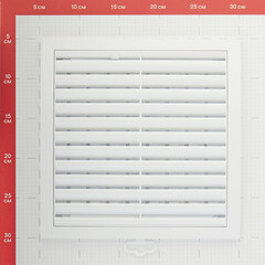 Решетка вентиляционная пластиковая приточно-вытяжная Era РРП 250х250 мм регулируемая белая - фото 5