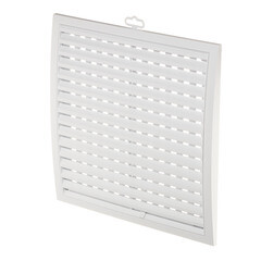 Решетка вентиляционная пластиковая приточно-вытяжная Era РРП 350х350 мм регулируемая белая - фото 1