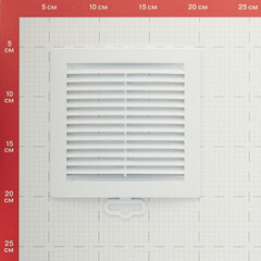Решетка вентиляционная пластиковая приточно-вытяжная Era РЦ 150х150 мм с сеткой белая - фото 2