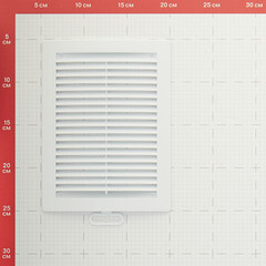 Решетка вентиляционная пластиковая приточно-вытяжная Era РЦ 150х200 мм с сеткой белая - фото 4