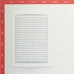 Решетка вентиляционная пластиковая приточно-вытяжная Era РЦ 180х250 мм с сеткой белая - фото 5