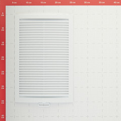 Решетка вентиляционная пластиковая приточно-вытяжная Era РЦ 200х300 мм с сеткой белая - фото 5