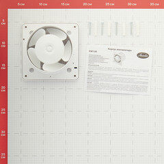 Вентилятор осевой Awenta KW100T без панели с таймером d100 мм белый - фото 7