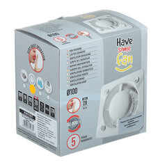 Вентилятор осевой Awenta KW100T без панели с таймером d100 мм белый - фото 6