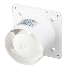 Вентилятор осевой Awenta KW100H без панели с датчиком влажности и таймером d100 мм белый - фото 9