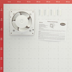 Вентилятор осевой Awenta KW100H без панели с датчиком влажности и таймером d100 мм белый - фото 4