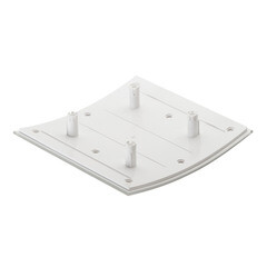 Панель декоративная для вентилятора KW Awenta PEG100 белое матовое стекло - фото 2