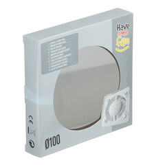 Панель декоративная для вентилятора KW Awenta PEI100 нержавеющая сталь - фото 3