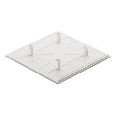 Панель декоративная для вентилятора KW Awenta PTG100 белое матовое стекло - фото 6