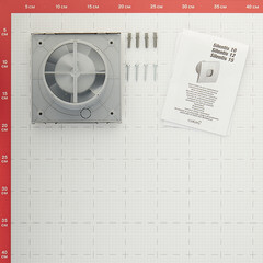 Вентилятор осевой Cata Silentis 10 Inox T с таймером d100 мм серебро - фото 4