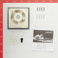 Вентилятор осевой Cata E-100 G d100 мм белый - фото 2