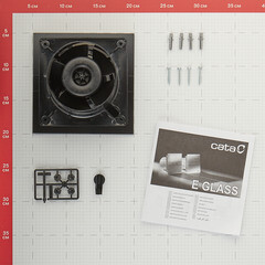 Вентилятор осевой Cata E-100 G BK d100 мм черный - фото 4