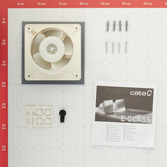 Вентилятор осевой Cata E-100 GT с таймером d100 мм белый - фото 3