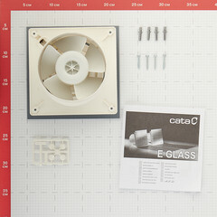 Вентилятор осевой Cata E-120 G 180х180 мм d120 мм белый - фото 2
