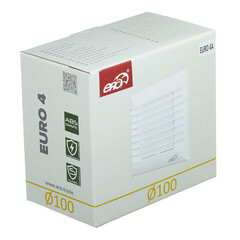 Вентилятор осевой Era Euro с автоматическими жалюзи 160х160 мм d100 мм белый - фото 3