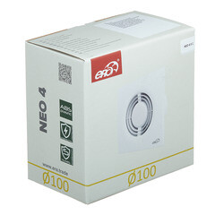 Вентилятор осевой Era Neo с обратным клапаном с антимоскитной сеткой 160х160 мм d100 мм белый - фото 3