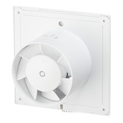 Вентилятор осевой Auramax A с тяговым выключателем 160х160 мм d100 мм белый - фото 5