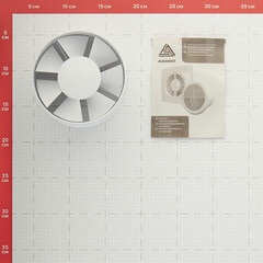 Вентилятор канальный осевой Auramax VP d125 мм белый - фото 2