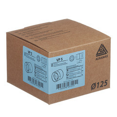 Вентилятор канальный осевой Auramax VP d125 мм белый - фото 5