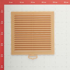 Решетка вентиляционная пластиковая приточно-вытяжная Era С 194х194 мм с сеткой бежевая - фото 5