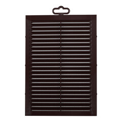 Решетка вентиляционная пластиковая приточно-вытяжная Era С 170х240 мм с сеткой коричневая - фото 3