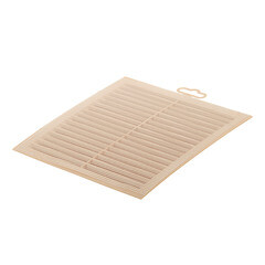 Решетка вентиляционная пластиковая приточно-вытяжная Era С 194х194 мм с сеткой бежевая - фото 2