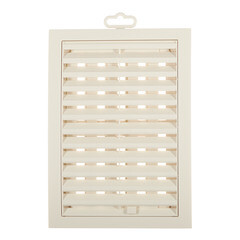 Решетка вентиляционная пластиковая приточно-вытяжная Era РРП 180х250 мм регулируемая слоновая кость - фото 2