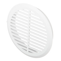 Решетка вентиляционная пластиковая переточная Era ДП d50,4 мм с фланцем d45 мм белая (4 шт.) - фото 1