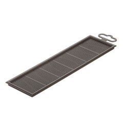 Решетка вентиляционная пластиковая переточная Era ДП 227х67 мм коричневая - фото 3