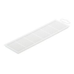 Решетка вентиляционная пластиковая переточная Era ДП 227х67 мм белая - фото 2