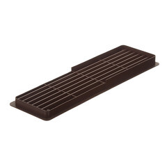 Решетка вентиляционная полипропиленовая переточная Era ДП 450х131 мм коричневая (2 шт.) - фото 2