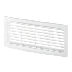 Решетка вентиляционная пластиковая переточная Era ДП 300х135 мм белая - фото 1