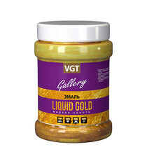 Эмаль декоративная акриловая VGT Gallery Liquid Gold жидкое золото 0,23 кг