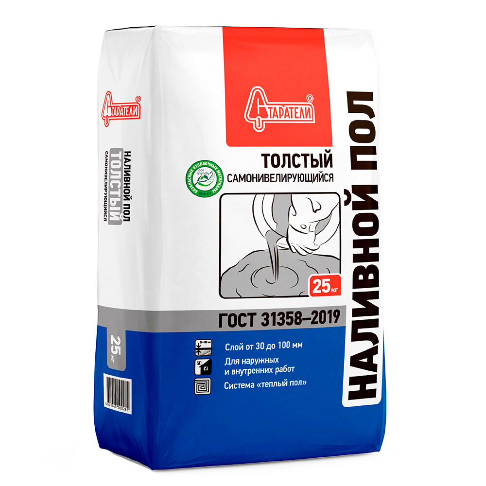 Изображение товара Ровнитель универсальный Старатели наливной пол 25 кг для внутренних и наружных работ