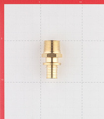 Соединитель прямой Stout 16 мм х 1/2 НР(ш) латунный (SFA-0001-001612) - фото 4