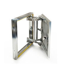 Изображение товара Люк ревизионный под плитку Хаммер Слава алюминиевый 400х400 мм скрытый нажимной