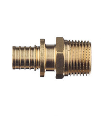 Соединитель прямой Stout 16 мм х 1/2 НР(ш) латунный (SFA-0001-001612) - фото 3