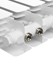 Радиатор биметаллический Rifar Base Ventil 500 мм 10 секций 3/4 нижнее правое подключение белый - фото 7